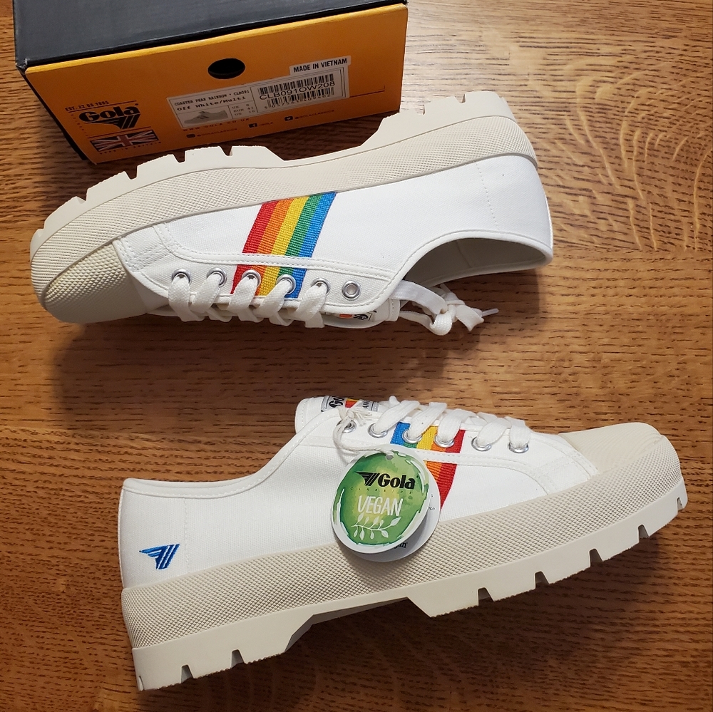 Gola Coaster Peak Rainbow Sneakers - off-white/multi - Picture 8 of 12